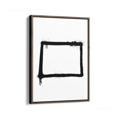 OpenSquare Framed Canvas 01 Dark Wood