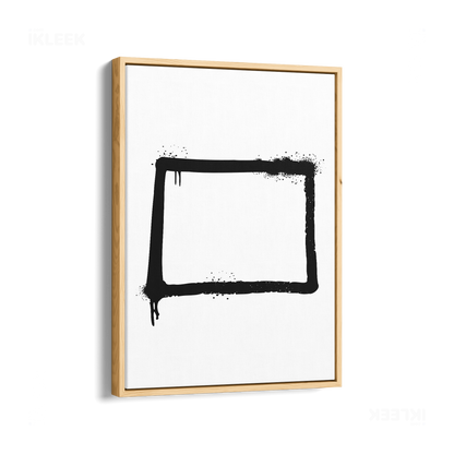 OpenSquare Framed Canvas 01 Natural Wood