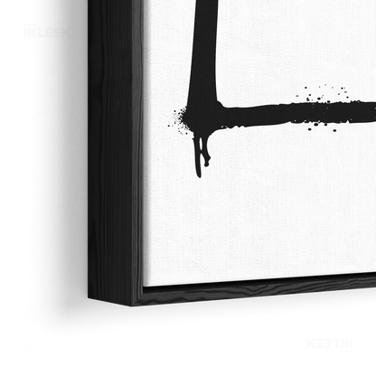 OpenSquare Framed Canvas 02 Black Wood