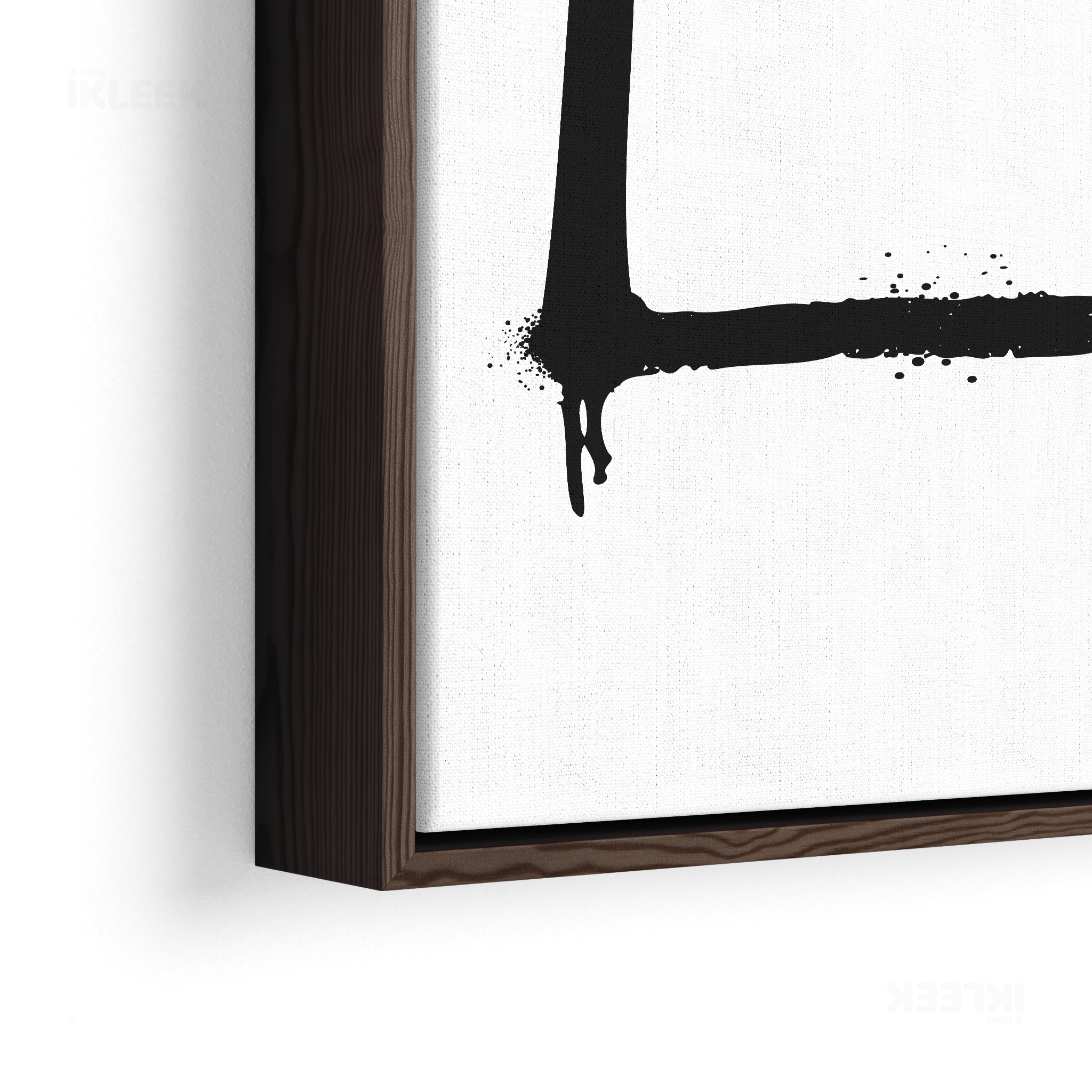 OpenSquare Framed Canvas 02 Dark Wood