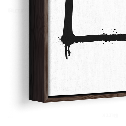 OpenSquare Framed Canvas 02 Dark Wood