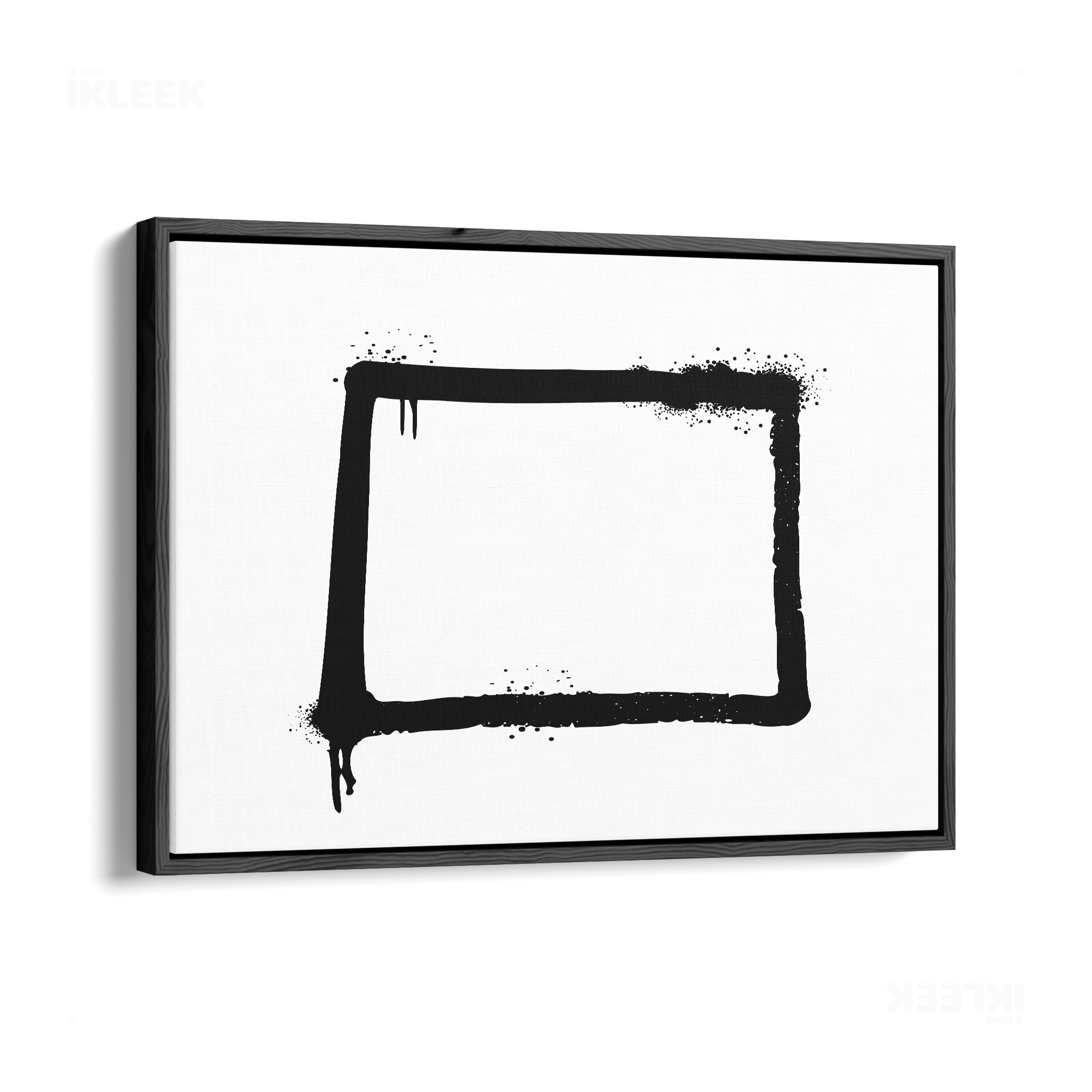 OpenSquare Framed Canvas 03 Black Wood