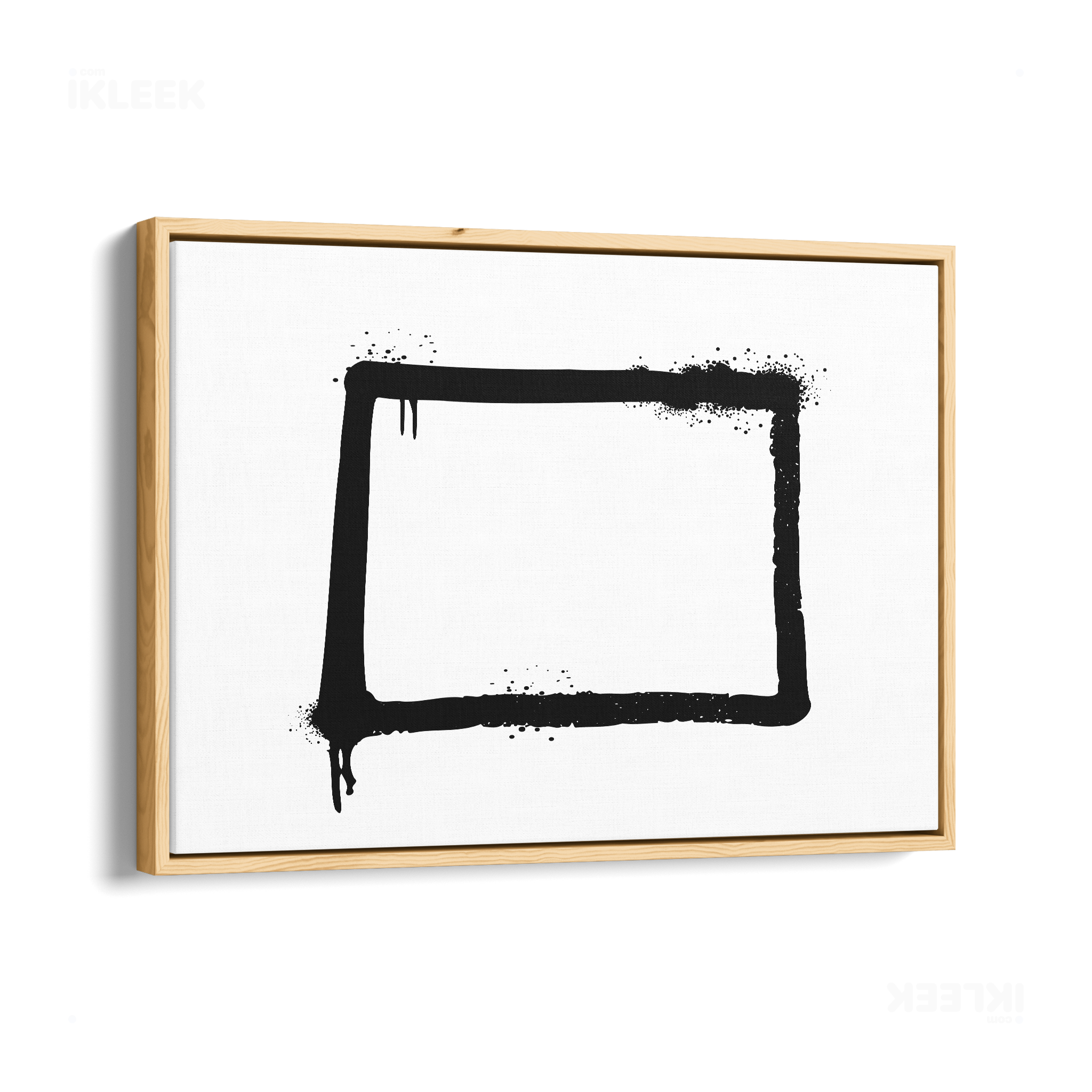 OpenSquare Framed Canvas 03 Natural Wood