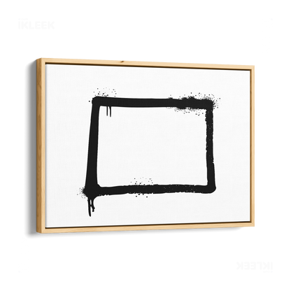 OpenSquare Framed Canvas 03 Natural Wood