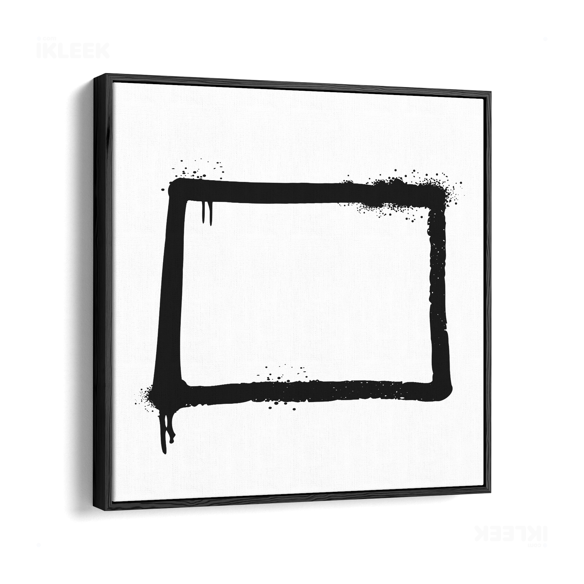 OpenSquare Framed Canvas 04 Black Wood