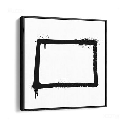 OpenSquare Framed Canvas 04 Black Wood