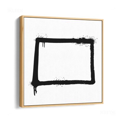 OpenSquare Framed Canvas 04 Natural Wood