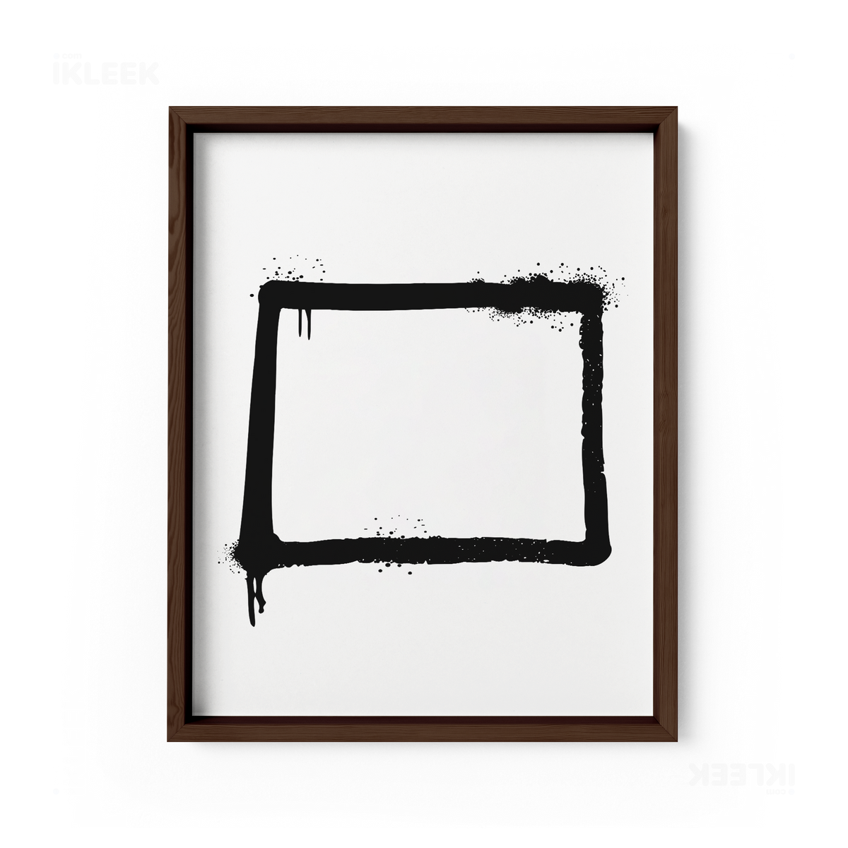 OpenSquare Framed Poster 01 Dark Wood