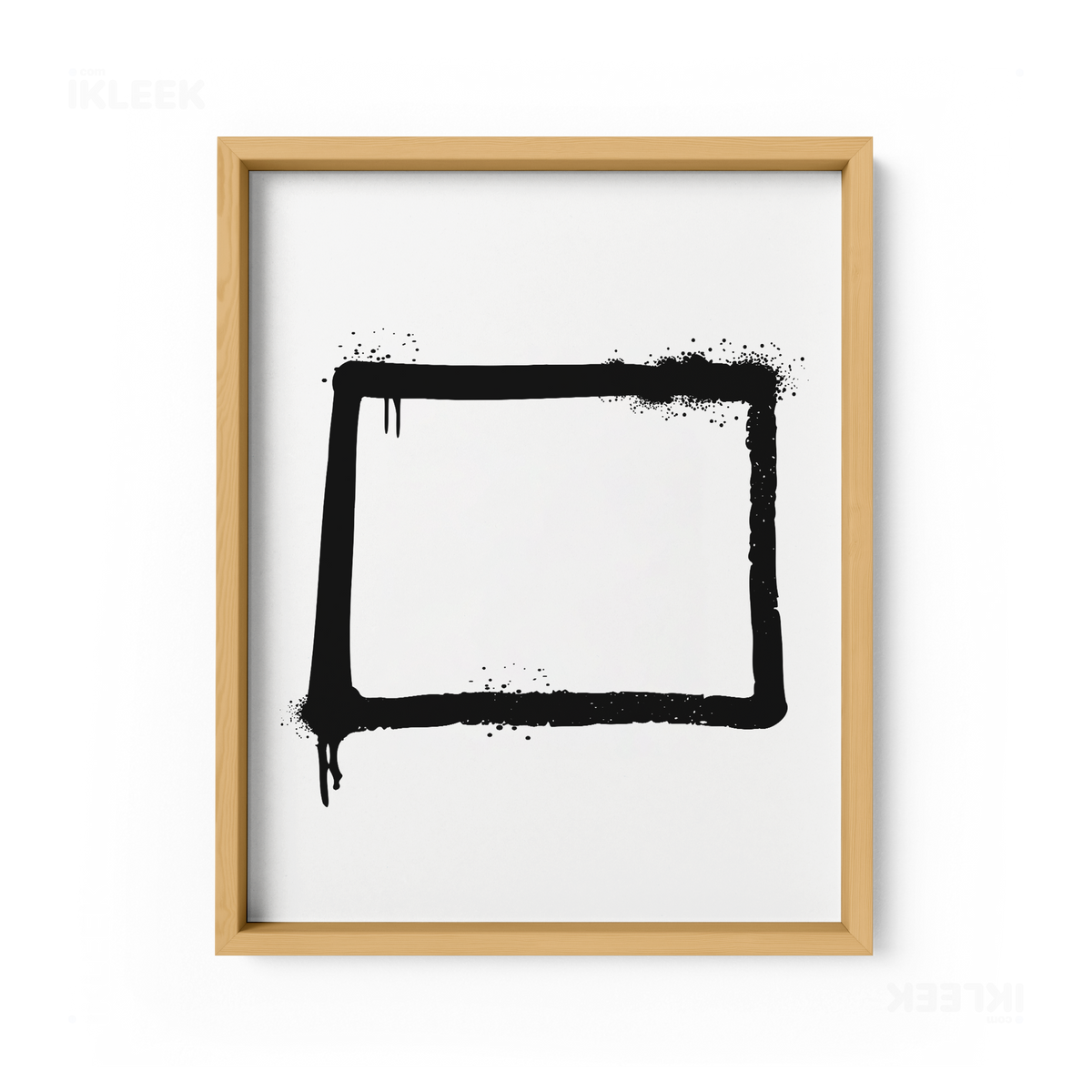 OpenSquare Framed Poster 01 Natural Wood