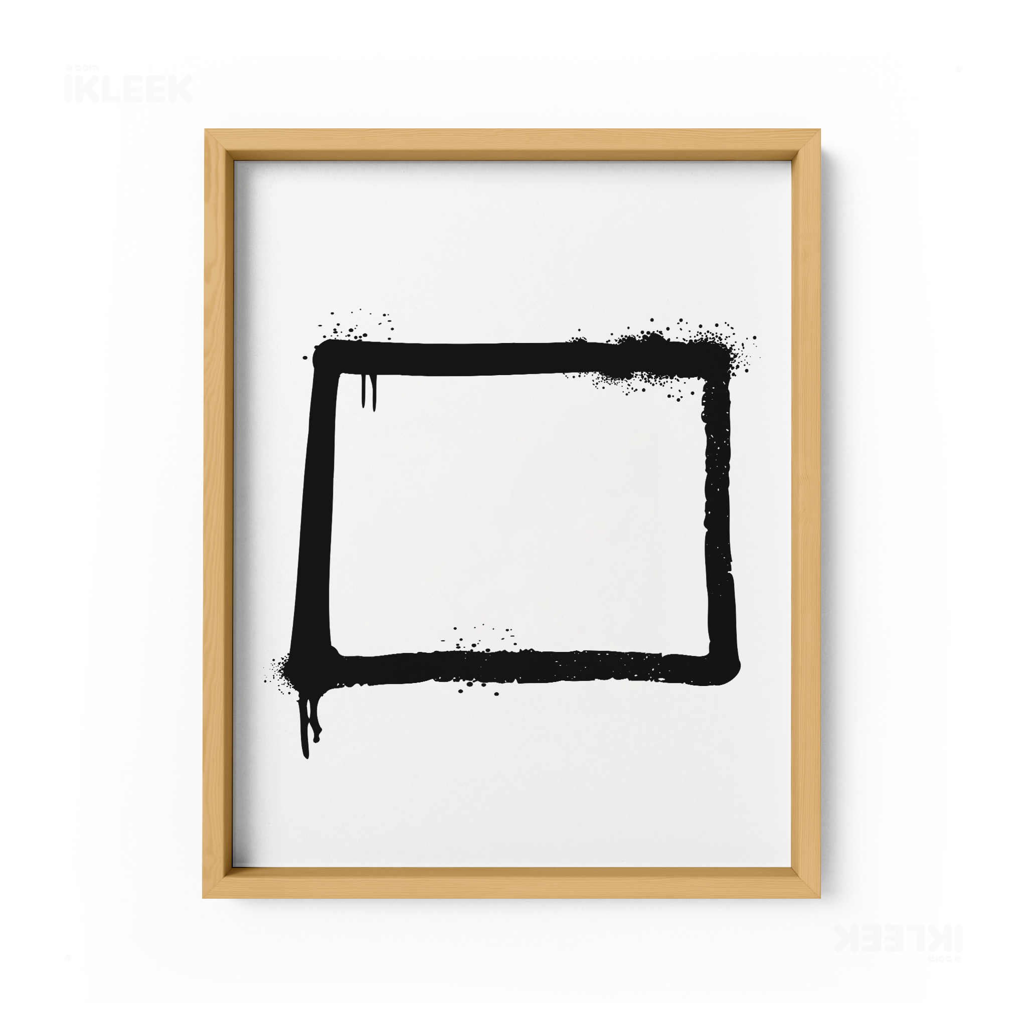 OpenSquare Framed Poster 01 Natural Wood