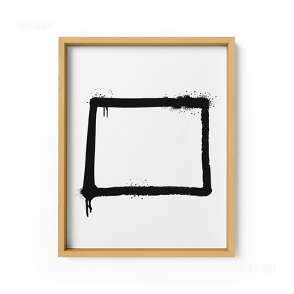 OpenSquare Framed Poster 01 Natural Wood