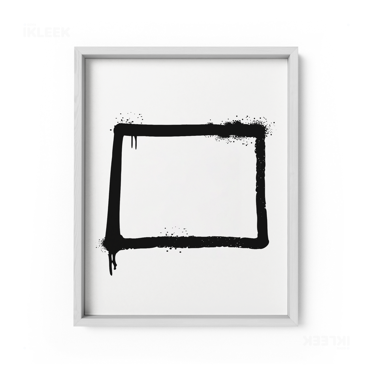 OpenSquare Framed Poster 01 White Wood