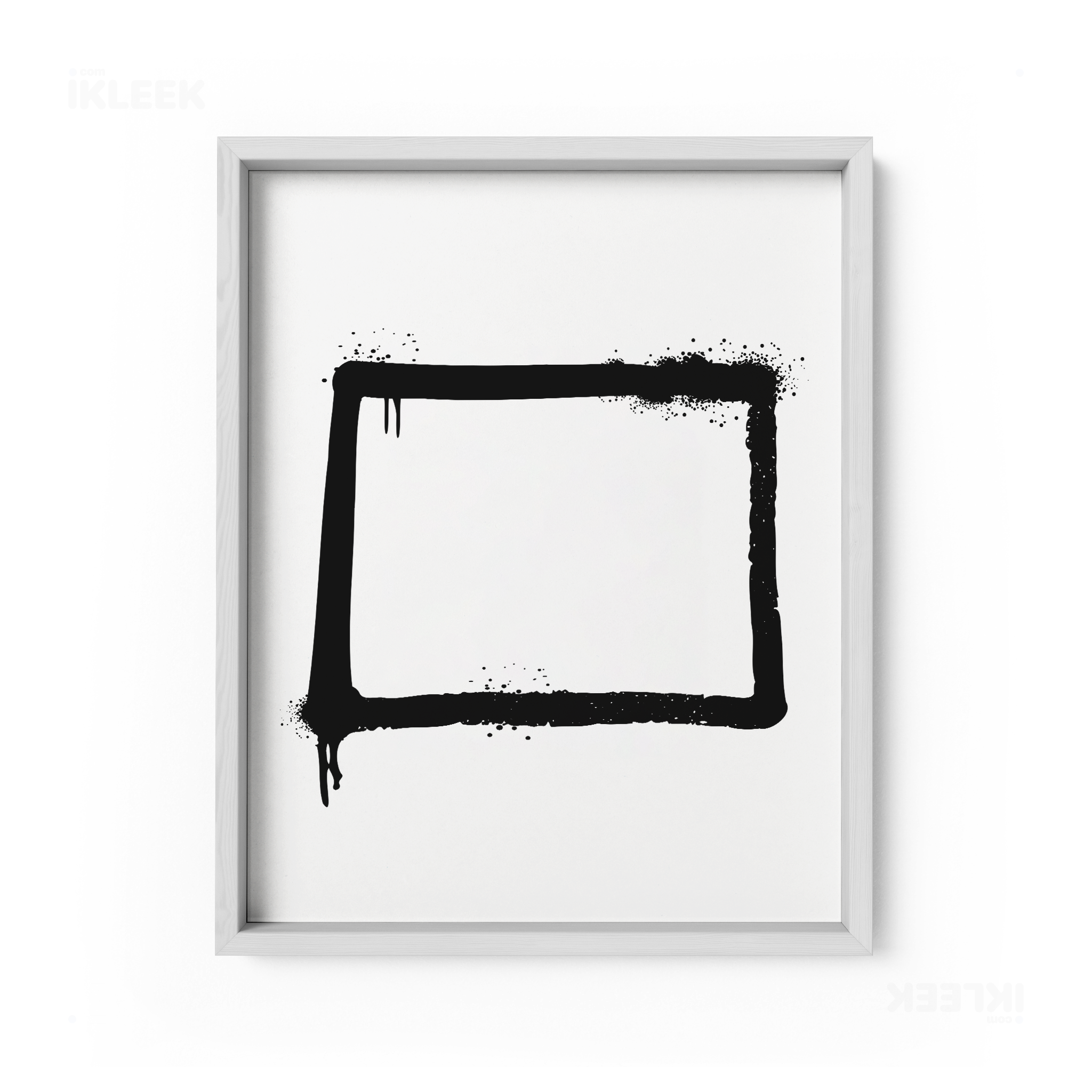 OpenSquare Framed Poster 01 White Wood