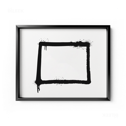 OpenSquare Framed Poster 03 Black Aluminum