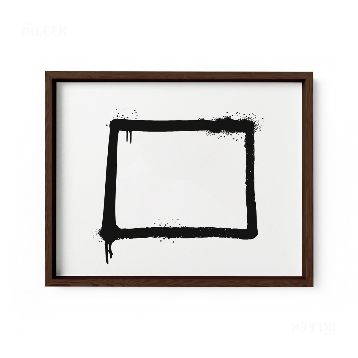 OpenSquare Framed Poster 03 Dark Wood