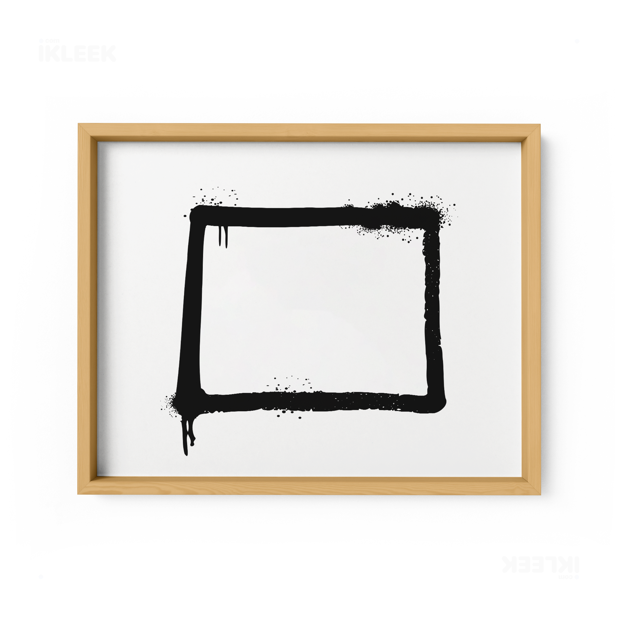 OpenSquare Framed Poster 03 Natural Wood