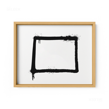 OpenSquare Framed Poster 03 Natural Wood