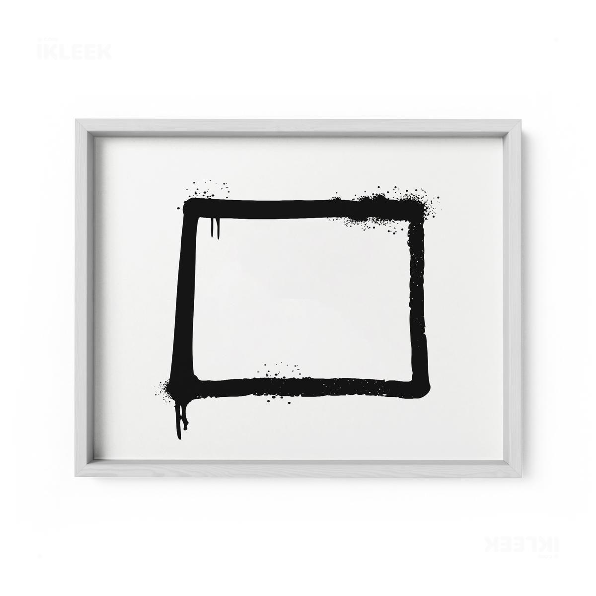OpenSquare Framed Poster 03 White Wood