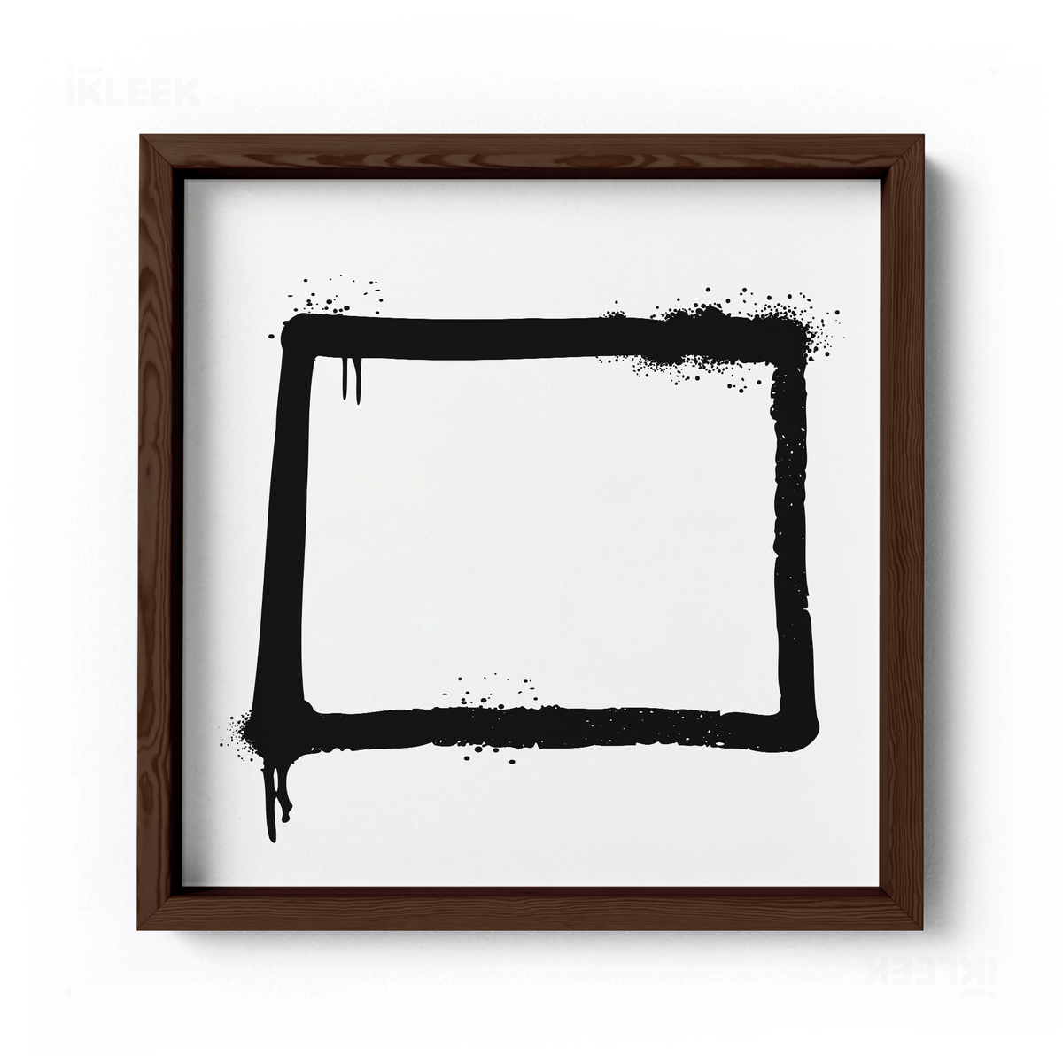 OpenSquare Framed Poster 04 Dark Wood