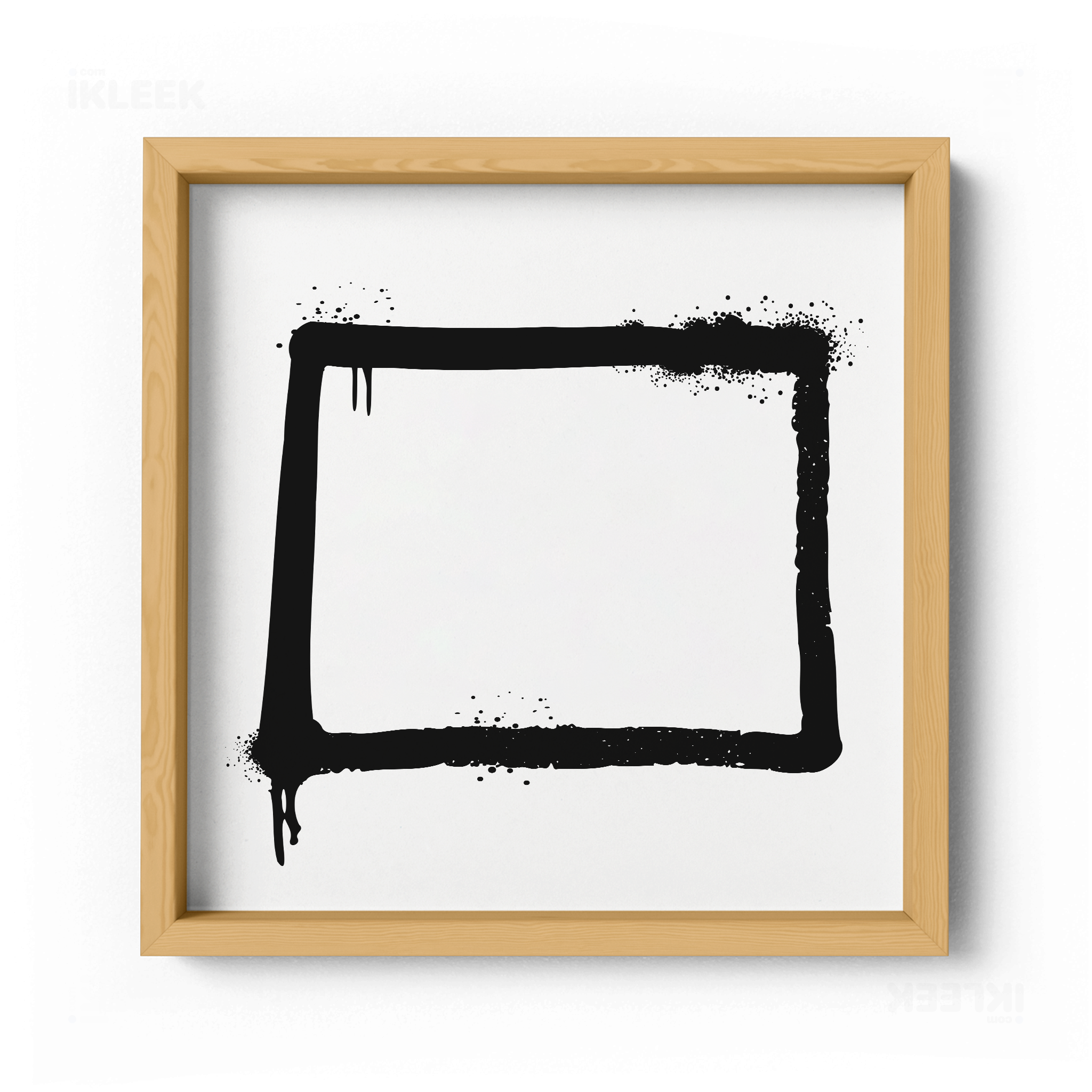 OpenSquare Framed Poster 04 Natural Wood
