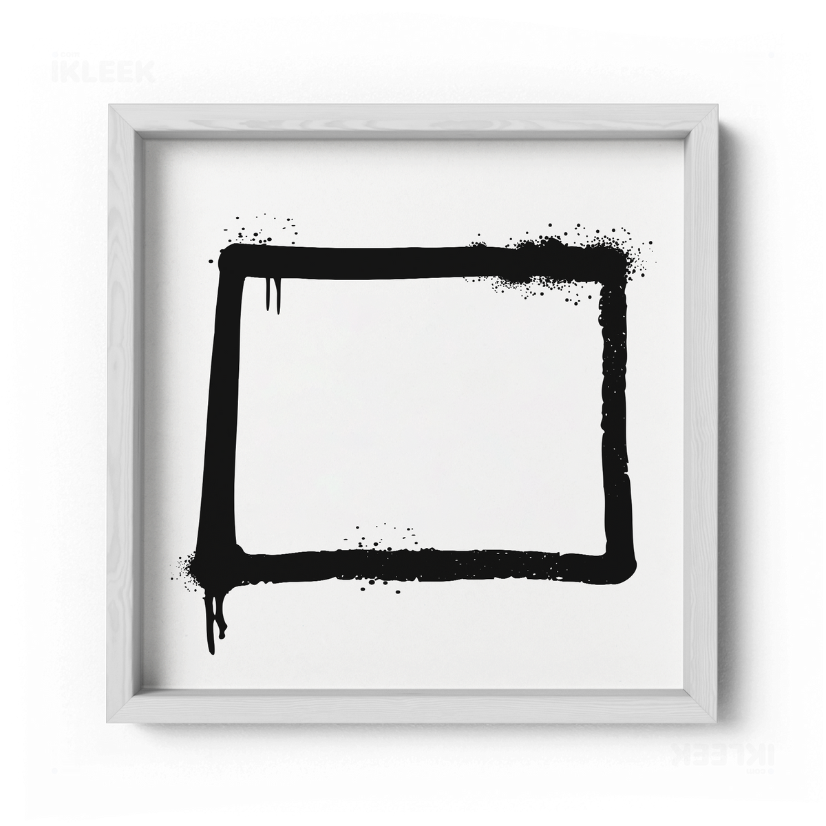 OpenSquare Framed Poster 04 White Wood