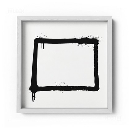 OpenSquare Framed Poster 04 White Wood