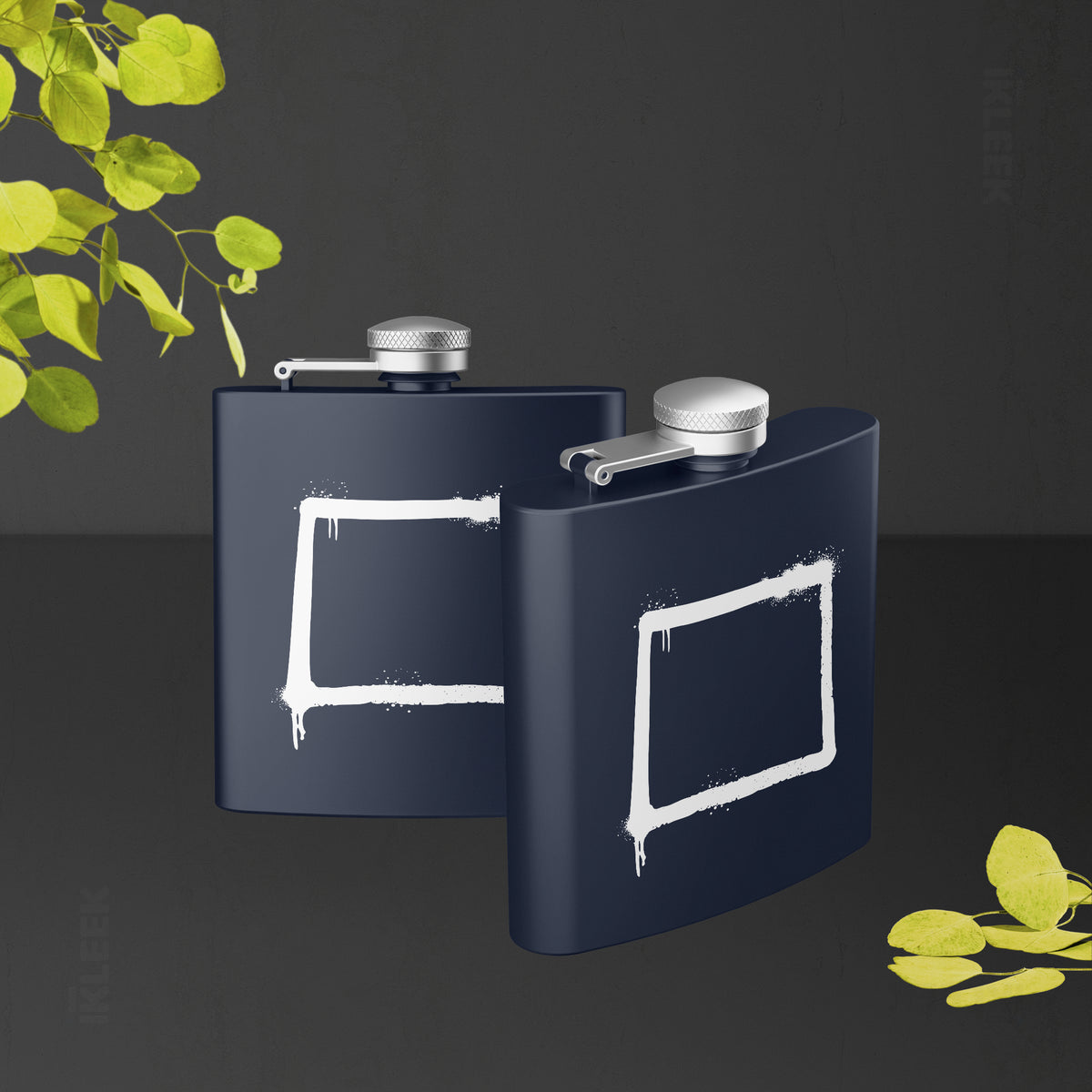 OpenSquare Hip Flasks 02 Navy