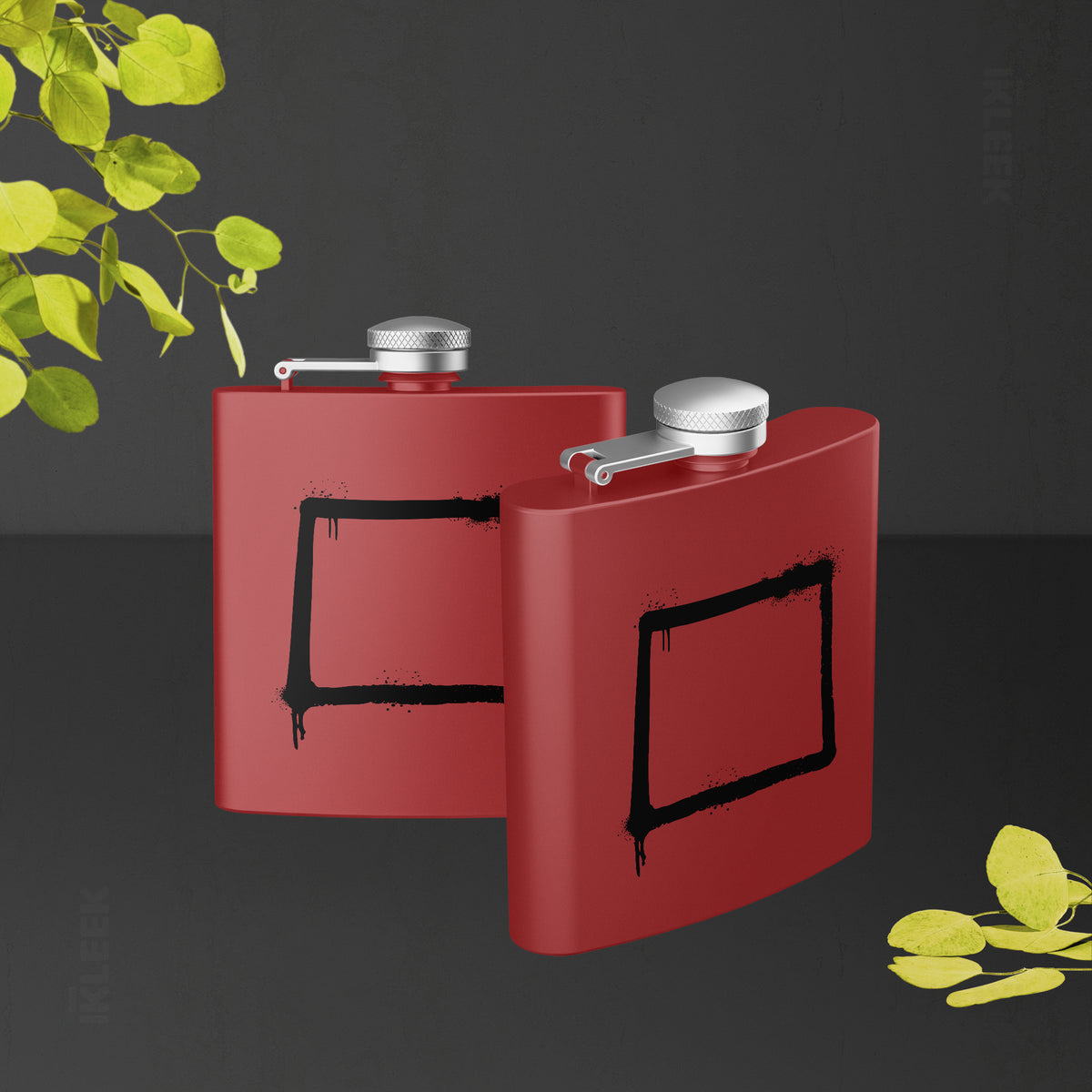 OpenSquare Hip Flasks 02 Red