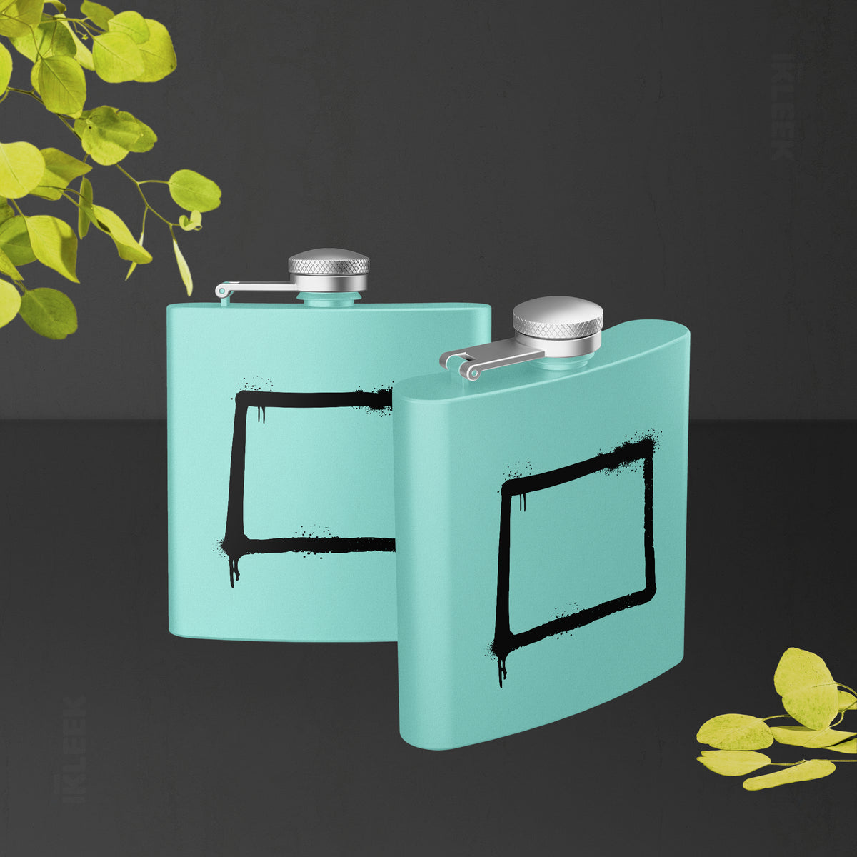 OpenSquare Hip Flasks 02 Teal
