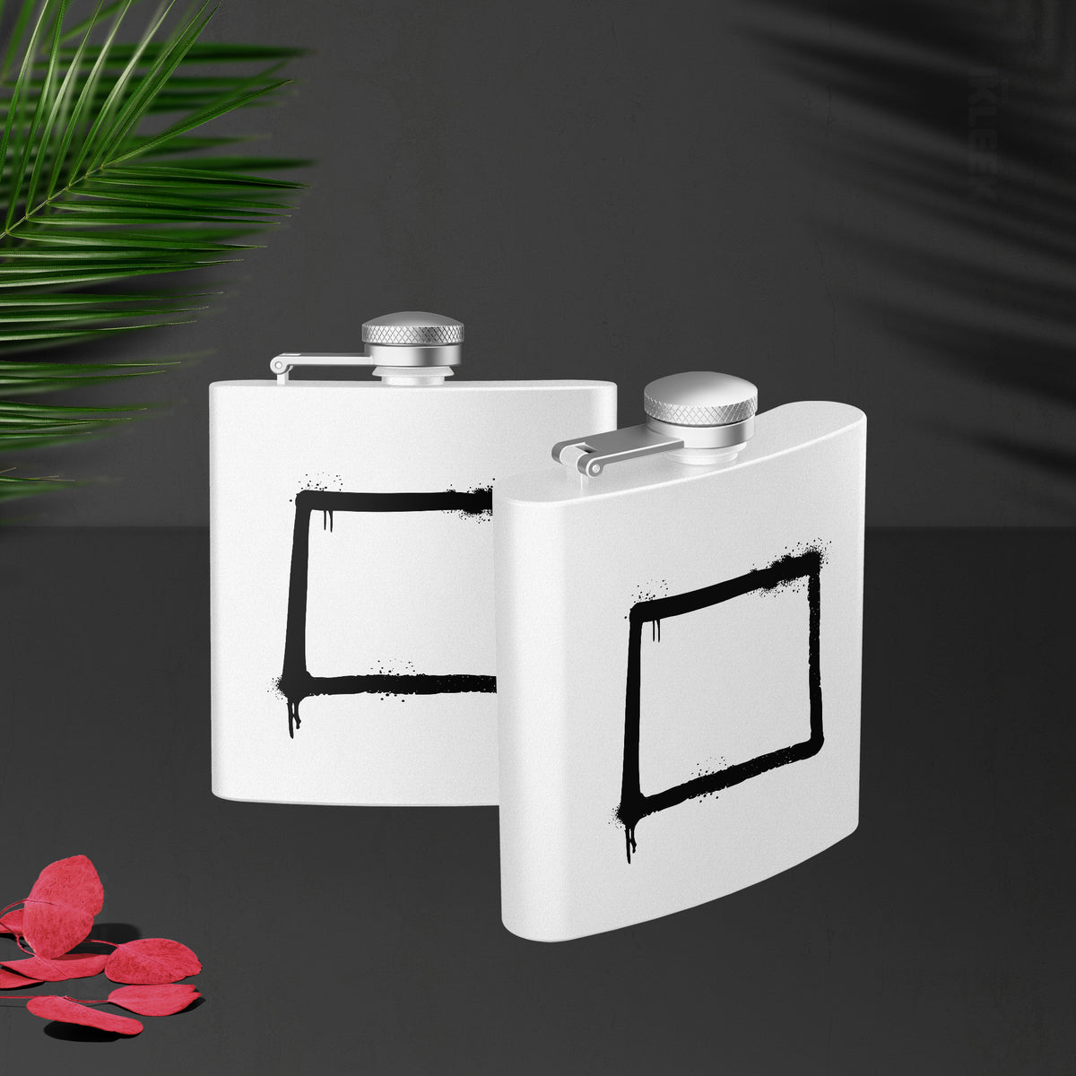 OpenSquare Hip Flasks 02 White