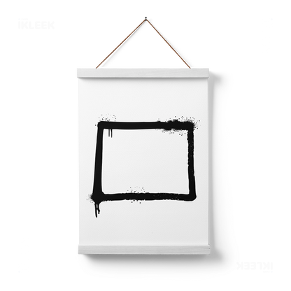OpenSquare Magnetic Hanger Poster 01 White Wood