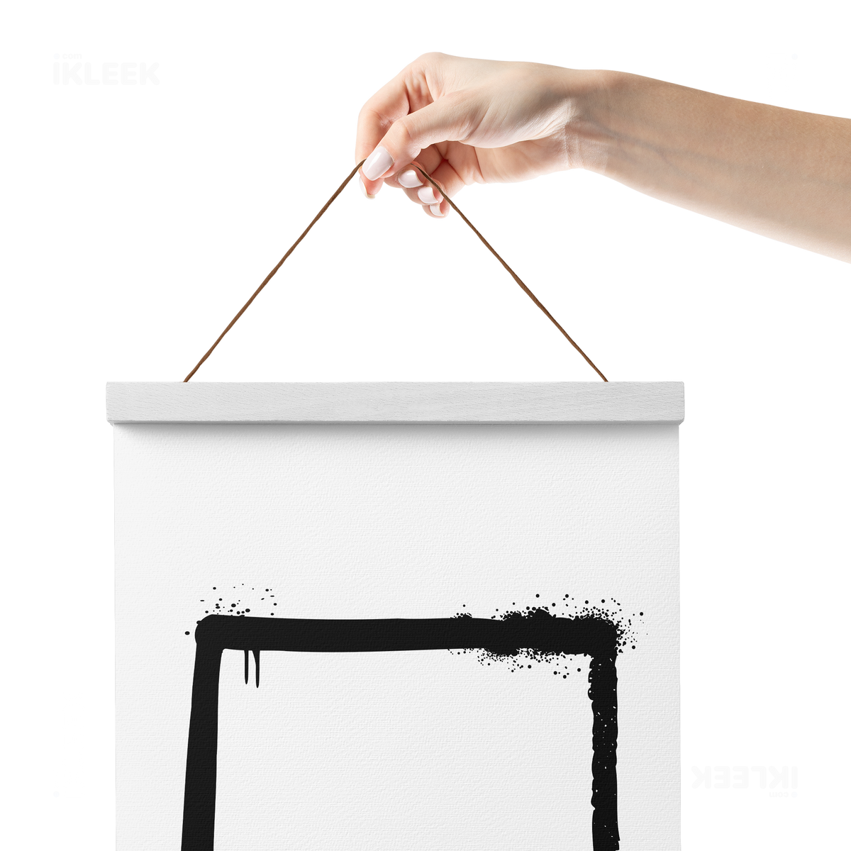 OpenSquare Magnetic Hanger Poster 05 White Wood