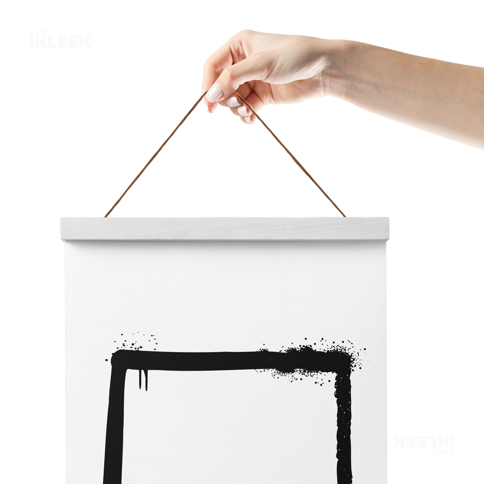 OpenSquare Magnetic Hanger Poster 05 White Wood