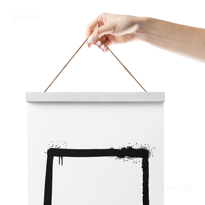 OpenSquare Magnetic Hanger Poster 05 White Wood