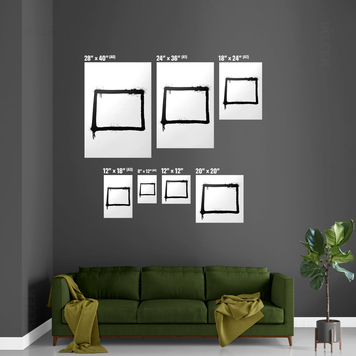 OpenSquare Magnetic Hanger Poster 06 Natural Wood