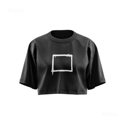 OpenSquare Over Sized Crop Top 01 Faded Black