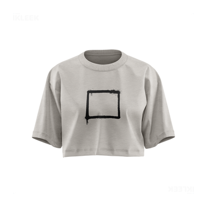 OpenSquare Over Sized Crop Top 01 Faded Bone