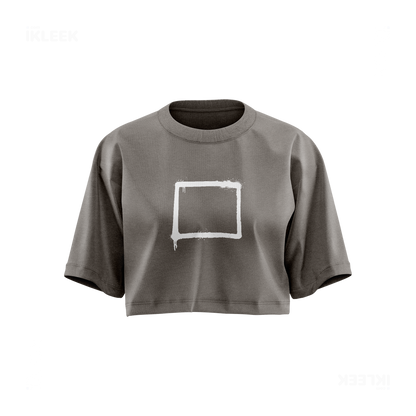 OpenSquare Over Sized Crop Top 01 Faded Grey