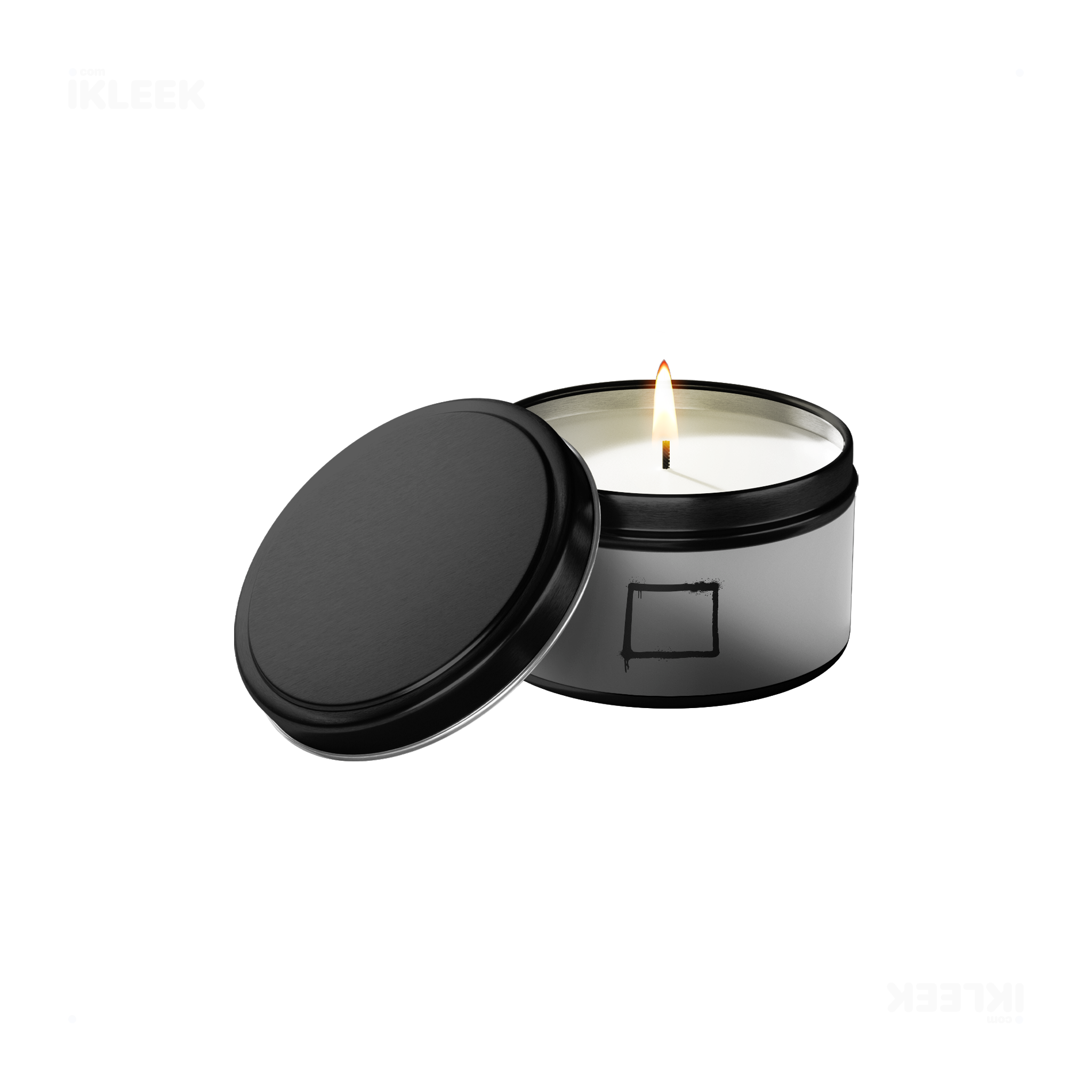 OpenSquare Tin Candle 01 Black