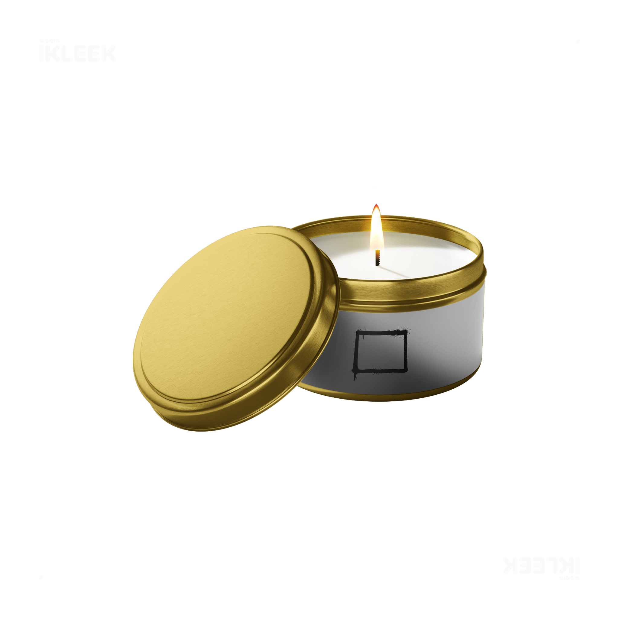 OpenSquare Tin Candle 01 Gold