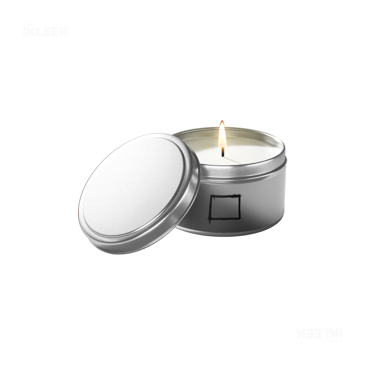 OpenSquare Tin Candle 01 Silver