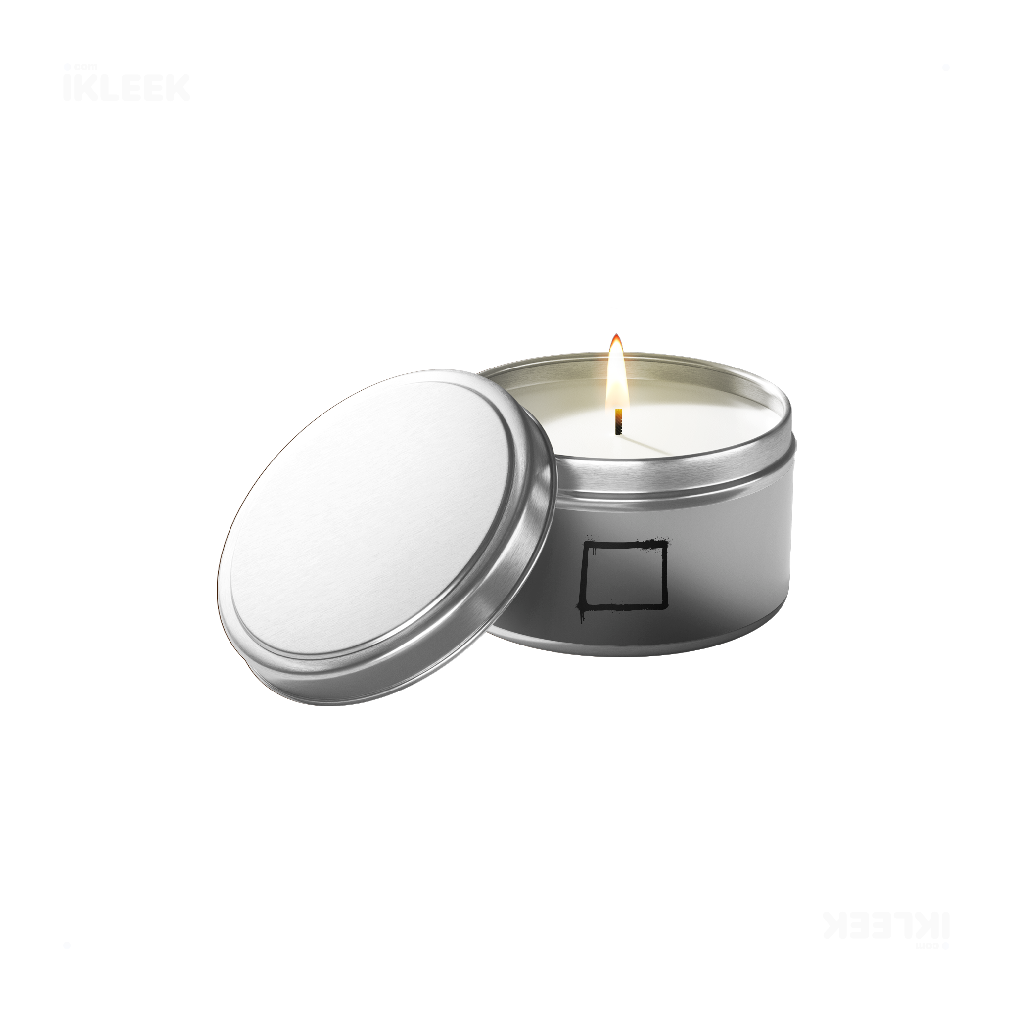 OpenSquare Tin Candle 01 Silver