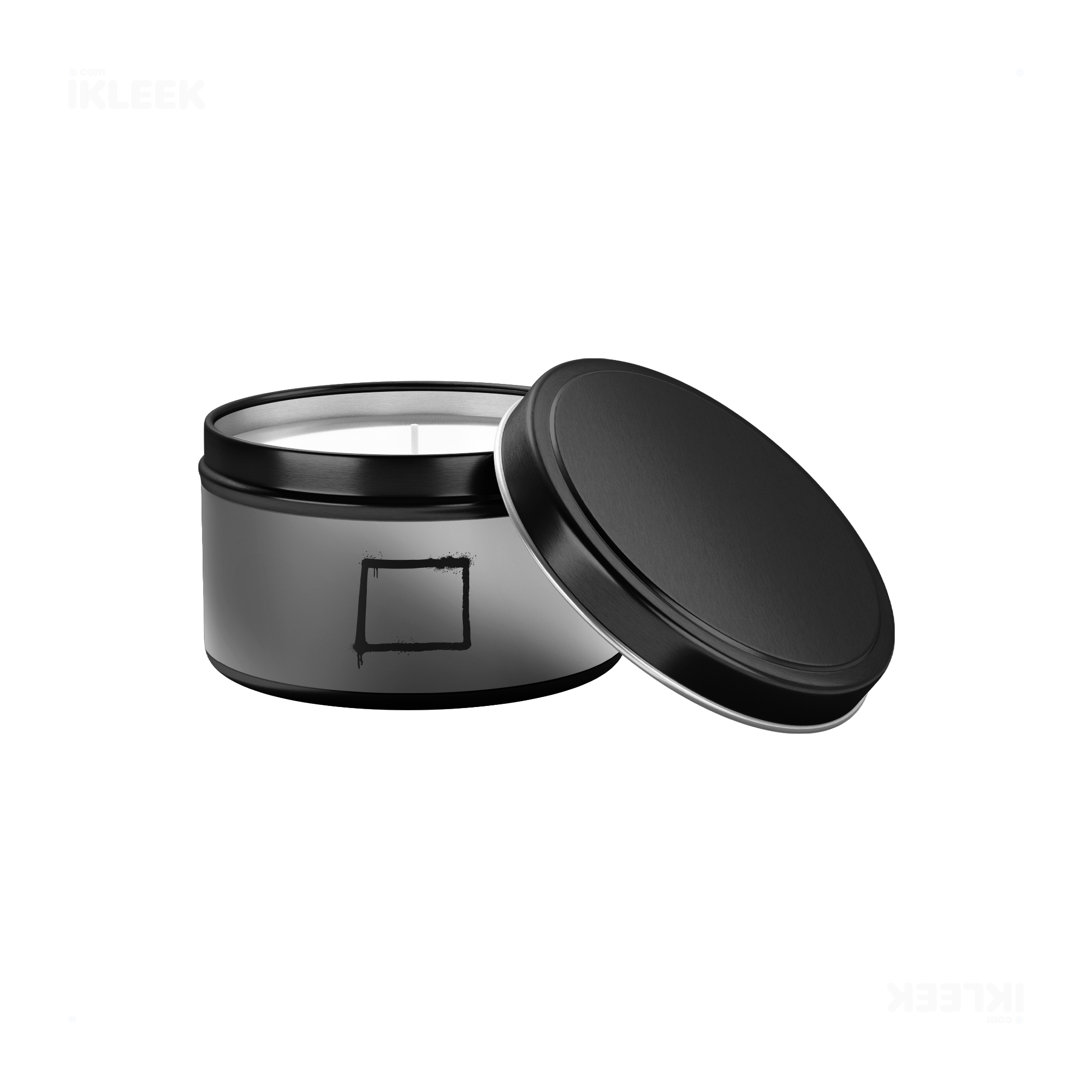 OpenSquare Tin Candle 03 Black