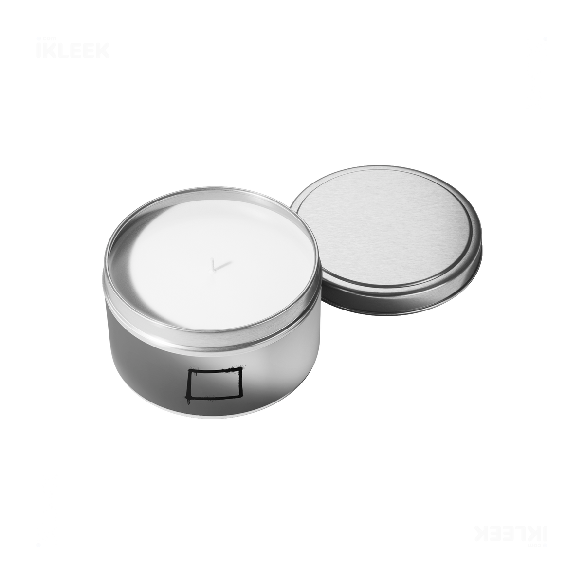 OpenSquare Tin Candle 05 Silver
