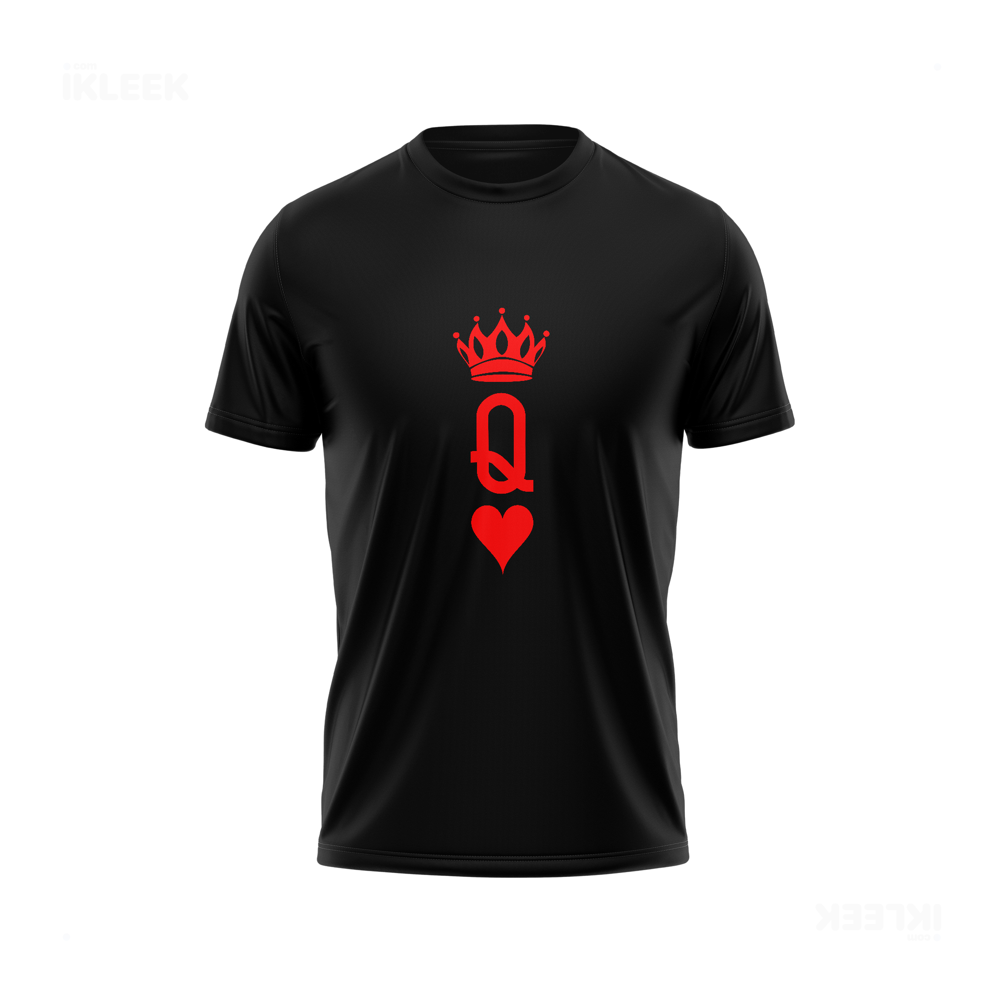 QueenOfHearts Adult T Shirt 01 Black