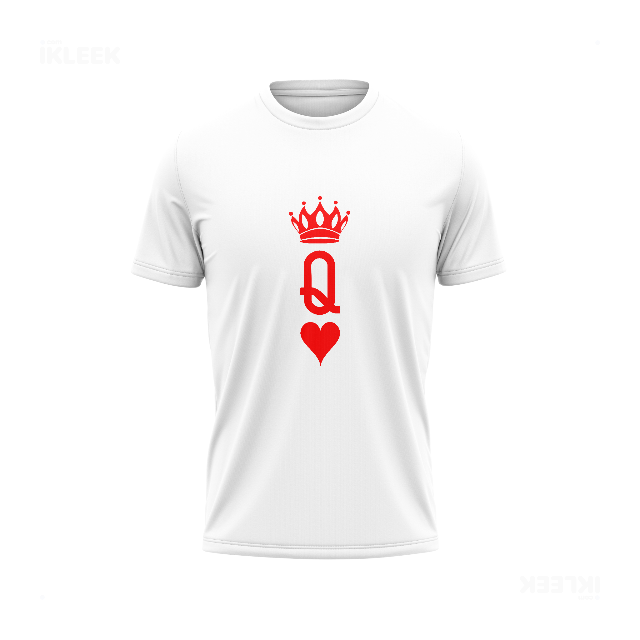QueenOfHearts Adult T Shirt 01 White