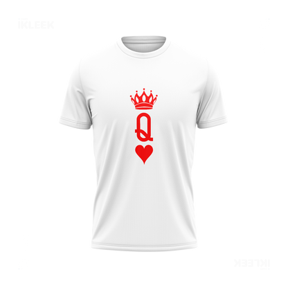 QueenOfHearts Adult T Shirt 01 White