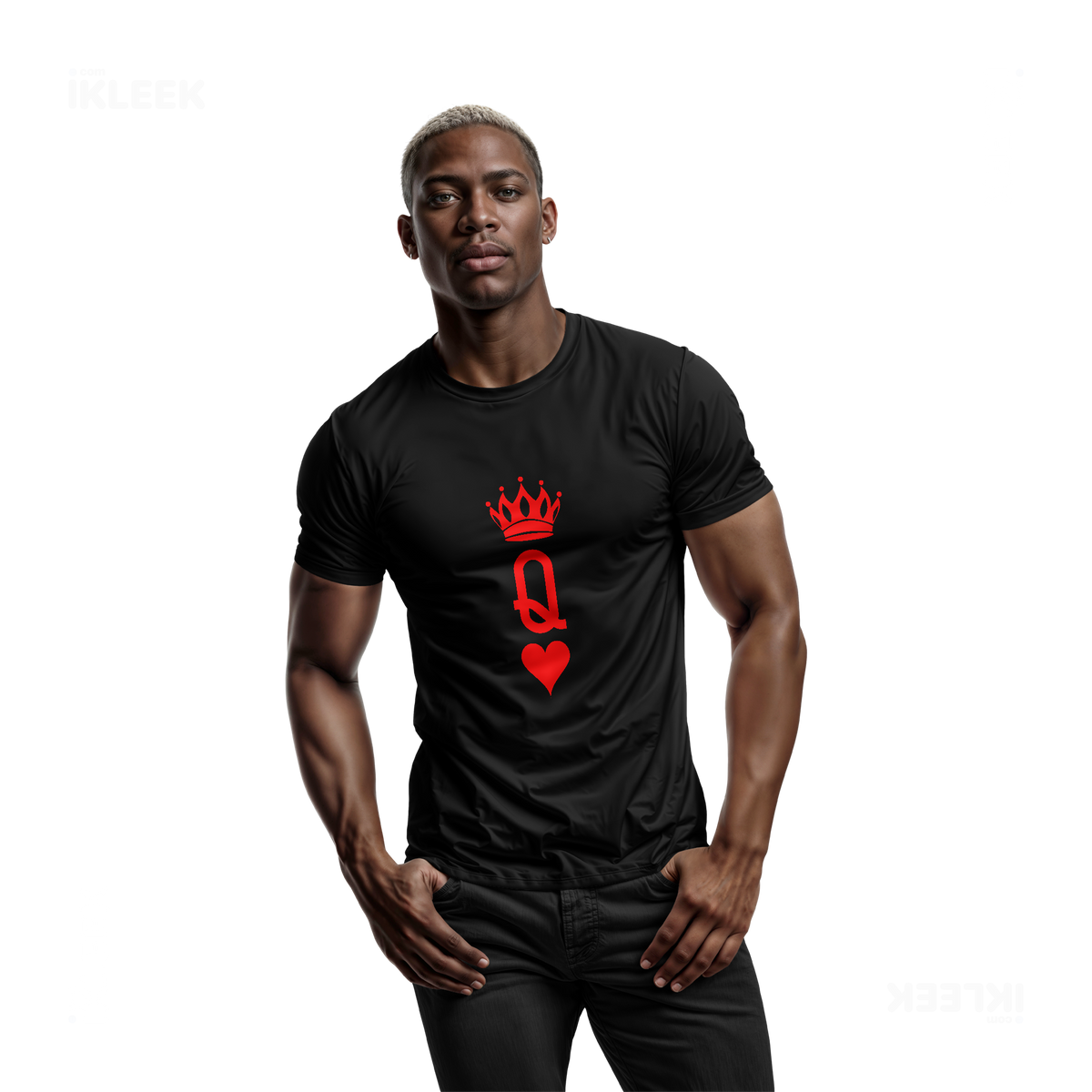 QueenOfHearts Adult T Shirt 02 Black
