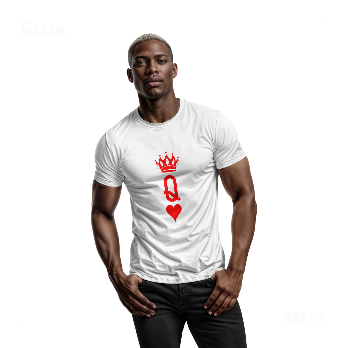 QueenOfHearts Adult T Shirt 02 White