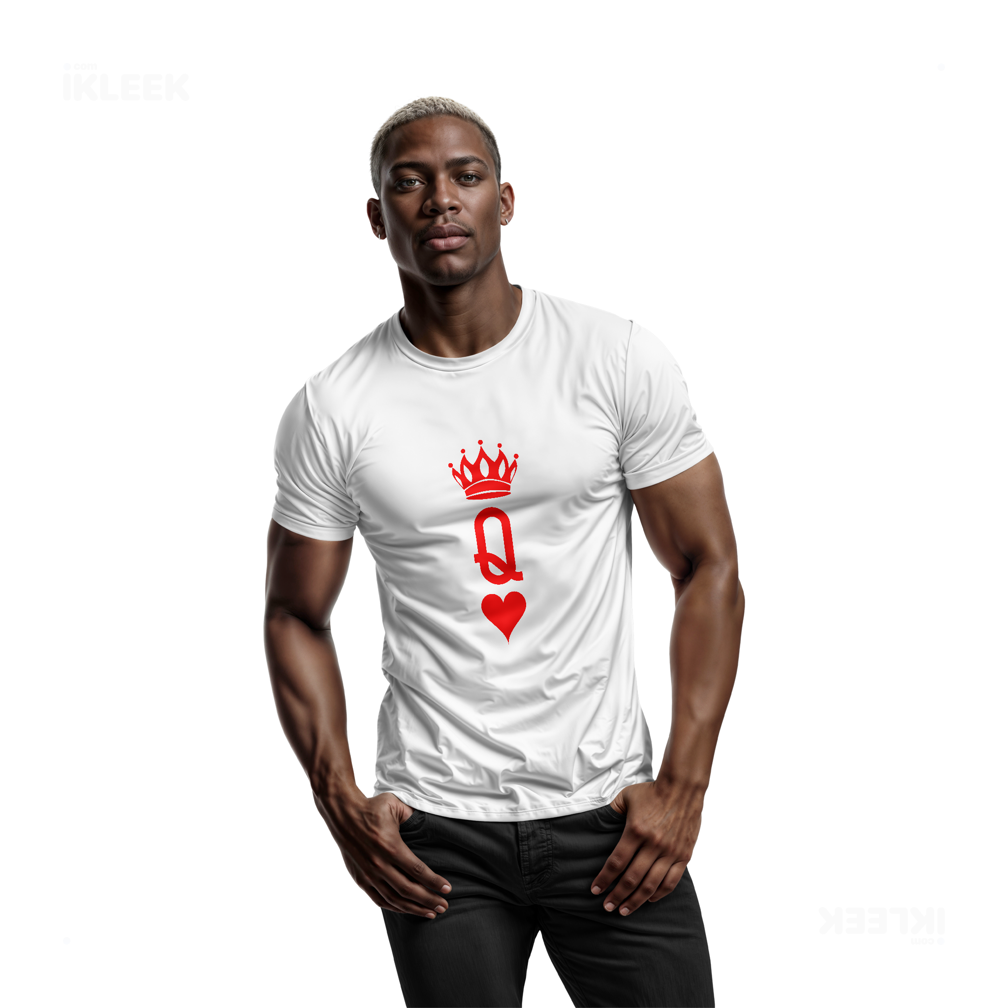 QueenOfHearts Adult T Shirt 02 White